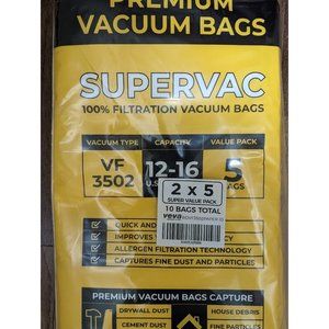 New In Package Veva Supervac Premium Vacuum Bags VF 3502 12-16 Gallons 10 Bags